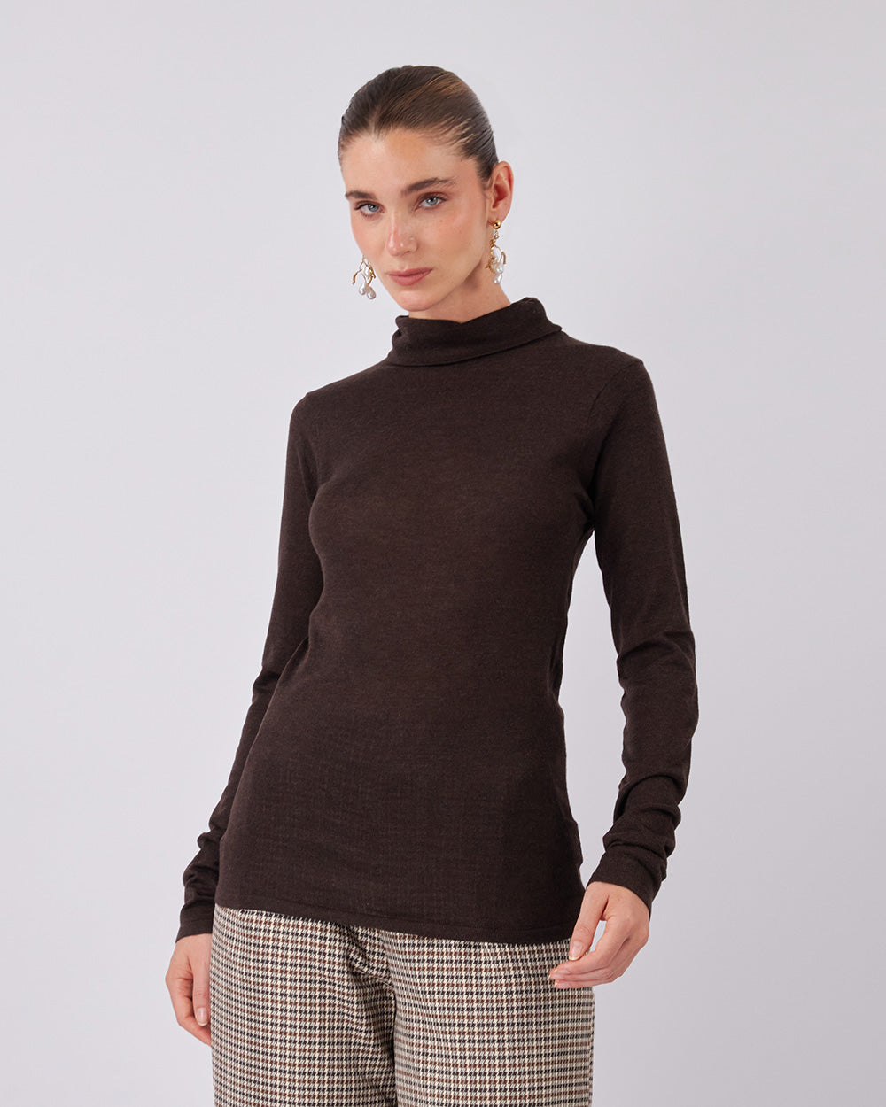 Brown Knitted Sweater