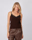 Brown Lace Knit Lingerie