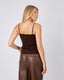 Brown Lace Knit Lingerie