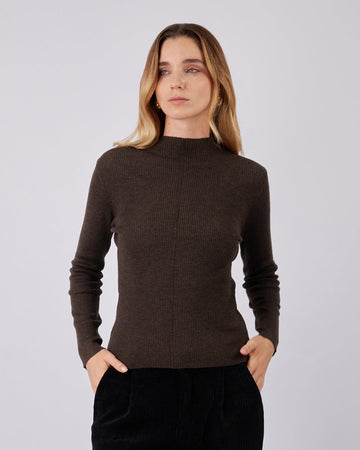 Brown Knitted Sweater