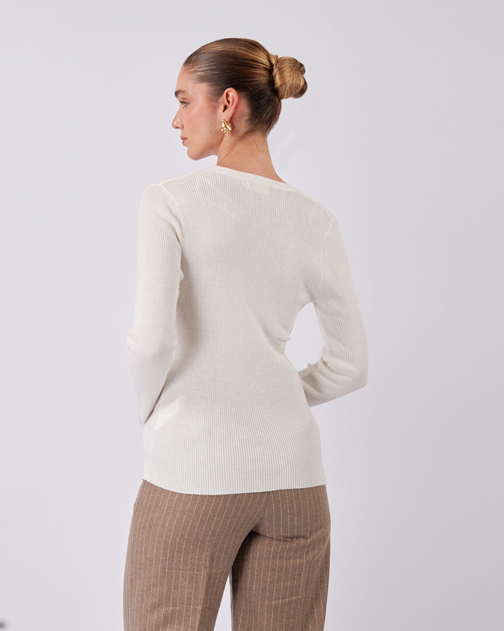 Pearl Cross-Stitch Sweater