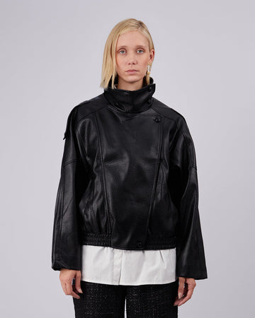 Black Vegan Leather Jacket