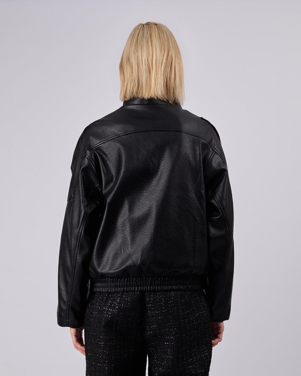 Black Vegan Leather Jacket