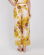 Cream Pants With Yellow Flowers