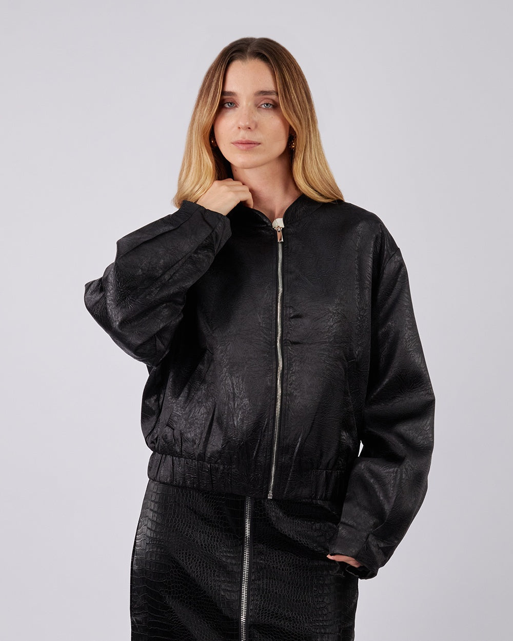 Black Bomber Jacket