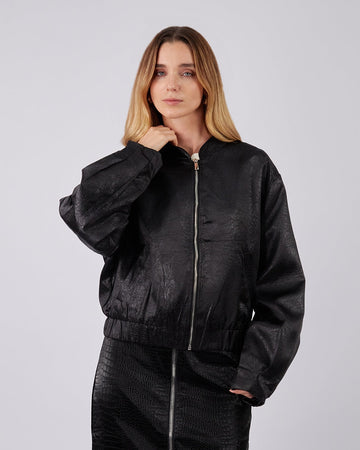 Black Bomber Jacket