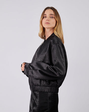 Black Bomber Jacket