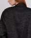 Black Bomber Jacket Floral Design