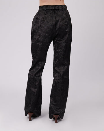 Black Trousers Floral Pattern