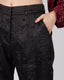 Black Trousers Floral Pattern