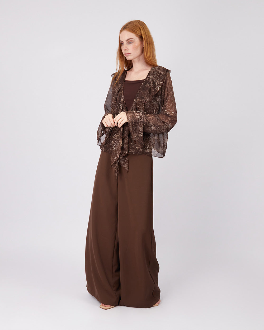 Chocolate High-Waisted Pants