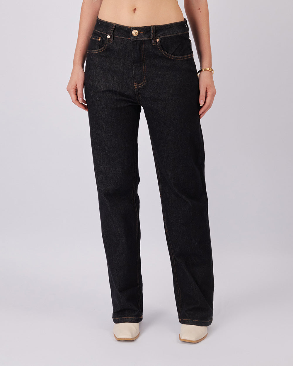 Blue Jeans With Fold