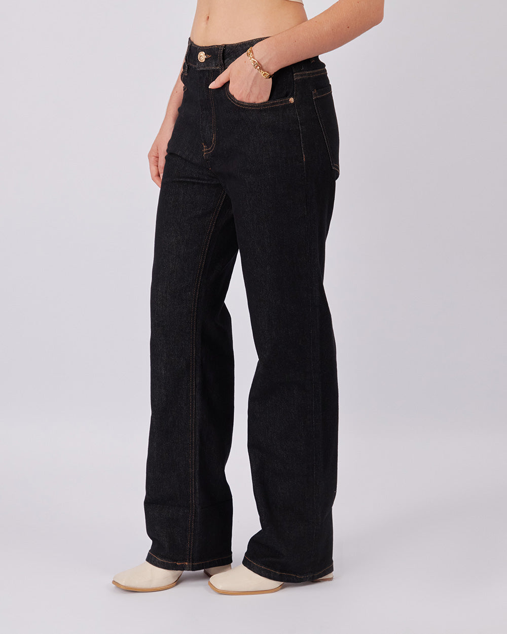 Blue Jeans With Fold