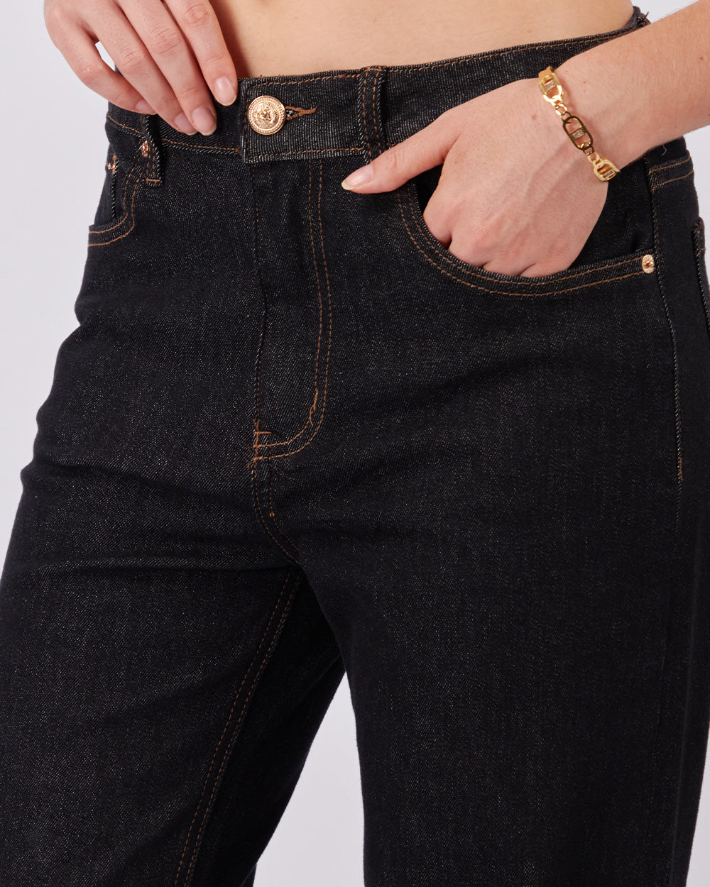 Blue Jeans With Fold