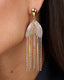 Gold Earrings White Stones