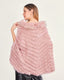 Pink fringe poncho