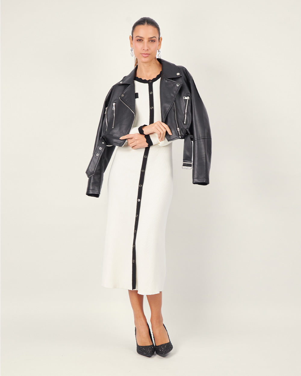 Black Vegan Leather Jacket