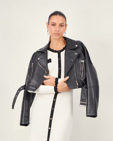 Black Vegan Leather Jacket