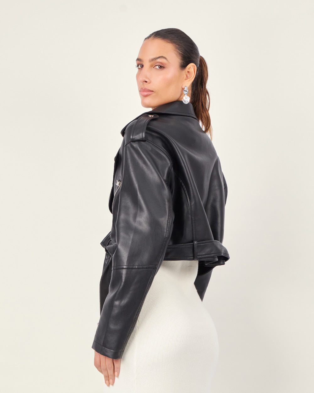 Black Vegan Leather Jacket