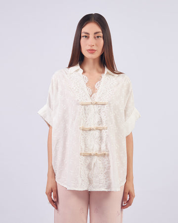 White Sakura Blouse
