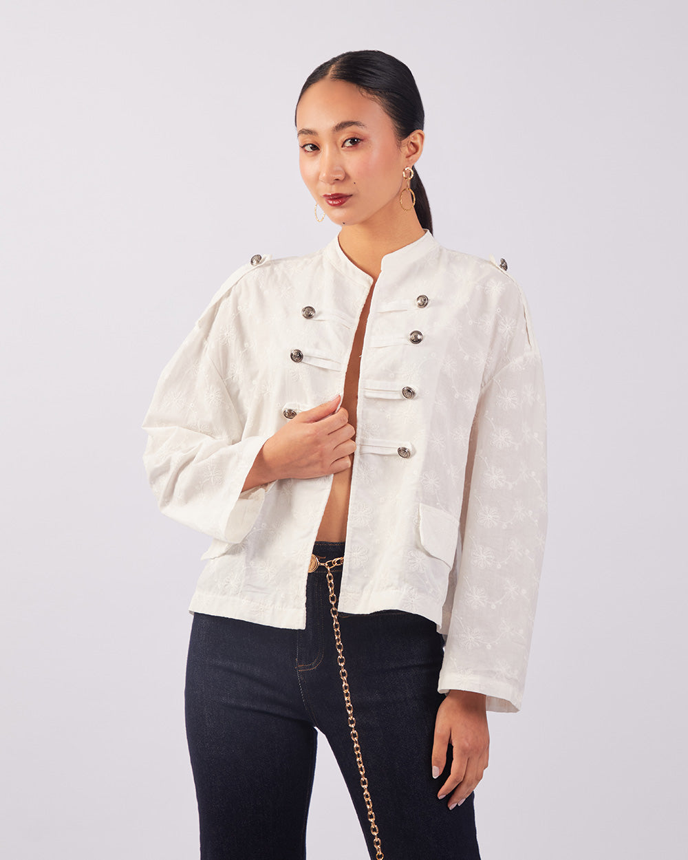 White Napoleon Blouse