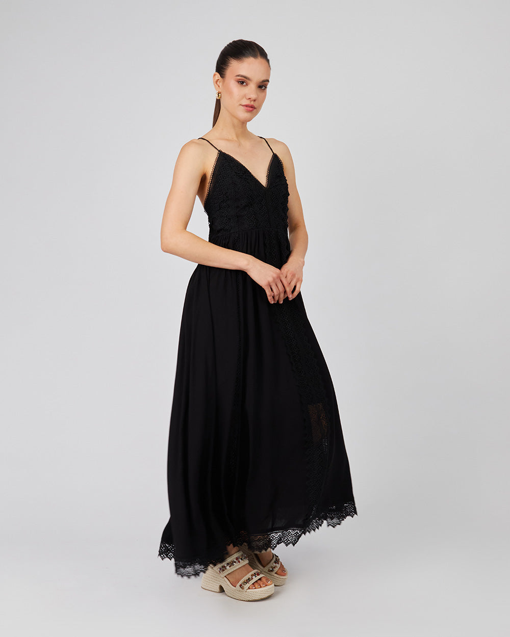 Black Dress  Double Straps